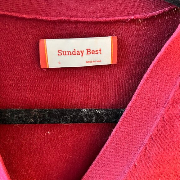 Sunday Best Raspberry Sweater - Picture 2 of 4